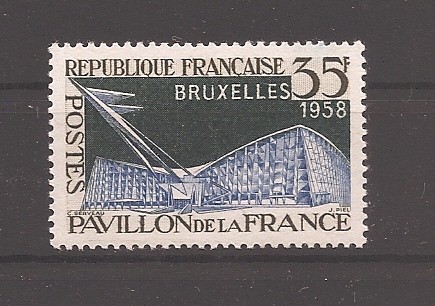 Franta 1958 - Expozitia Internationala de la Bruxelles, MNH