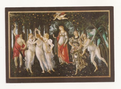 FA37-Carte Postala- ITALIA - Firenze, Uffizi, Sandro Boticelli, necirculata foto