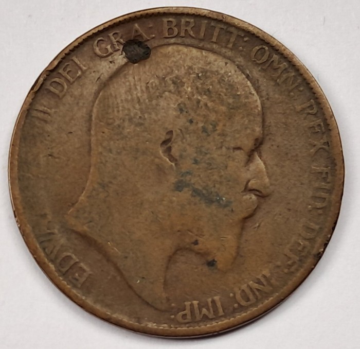 Marea Britanie, One Penny 1906, Edward VII