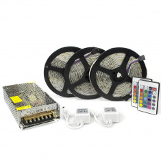 Kit complet 15m banda RGB 60SMD 5050/m telecomanda 44 taste ManiaLight foto