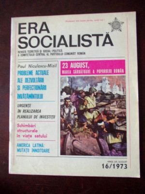 ERA SOCIALISTA, REVISTA, AUGUST 1973, r4a foto