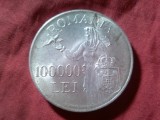 Moneda Argint 100.000 Lei 1946 Romania, 25g, Mihai I - PACEA , cal. Buna
