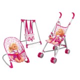 Set 3 piese pentru papusi Baby Play House-8848-8A, Oem