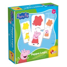 Joc educativ de culori Peppa Pig cu piese puzzle din carton, 2 ani+