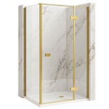 Cabina de dus Rea Atlas 120x90 Brush Gold