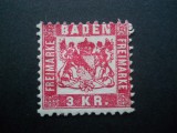STATE GERMANE ,BADEN NESTAMPILAT