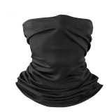 Cumpara ieftin Bandana multifunctionala unisex, FIXATO, Protectie UV, Material elastic, respirabil, Marime universala, Negru