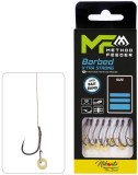 Carlige Legate MIKADO Method Feeder Rig Cu Banda X-Tra Strong, Nr.6, 0.12mm, 10cm, 8buc/pac