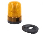 Semnalizator LED Ambră 10-30VDC Luminos și Acustic 86dB IP23