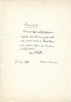 A3415N Victor Eftimiu, act olograf semnat, 1969 foto