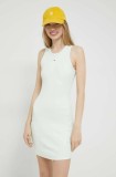 Tommy Jeans rochie culoarea verde, mini, mulată