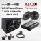 Pachet difuzoare 2 usi cu amplificator Carbon-200.4, inele si cablaje plug&amp;play pe masina CarStore Technology