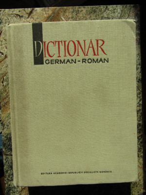 Dictionar German - Roman Academia RSR Mihai Isbasescu foto