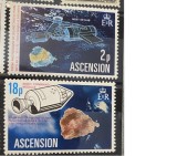 PC440 - ASCENSION 1975 Spatiu/ Sateliti, serie MNH, 2v