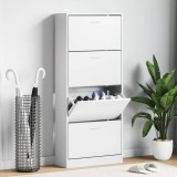 vidaXL Pantofar, alb, 63x24x147 cm, lemn prelucrat 342542