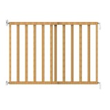 Poarta de siguranta pentru copii extensibila Noma, 64 &ndash; 100 cm, lemn natur