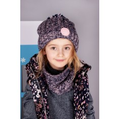 Caciulita imblanita pentru fetite - Pure Magic (Marime Disponibila: 5-6 ani)