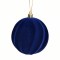 Ornament Brad Crăciun Global, Albastru, Dungi Ondulate, 8cm