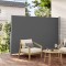 SONGMICS Paravan lateral pentru intimitate, extensibil, sistem fixare inclus, 160x400cm, gri Household NewTrend