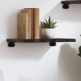 VidaXL Raft de perete maro &icirc;nchis 40x30x2 cm lemn masiv stejar tratat