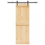 vidaXL Ușă glisantă cu set de feronerie 70x210 cm, lemn masiv de pin