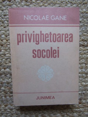 Privighetoarea socolei - Nicolae Gane foto