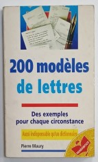 200 MODELES DE LETTRES par PIERRE MAURY , 1986 foto