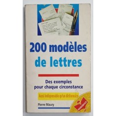 200 MODELES DE LETTRES par PIERRE MAURY , 1986