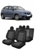 Set huse scaune dedicate SEAT IBIZA 2003-2008 Premium (BANCHETA FRACTIONATA)