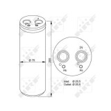 Uscator condensator aer conditionat Audi A4 (8e2, B6), A4 (8ec, B7), A6 (4f2, C6), R8, R8 Spyder; Seat Exeo (3r2) Nrf 33205