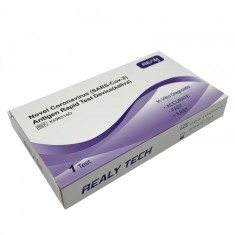 Test Rapid COVID-19, Realy Tech, Antigen, Recoltare Saliva, Rezultat in 10 min, Pentru Uz Profesiona