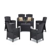 Set de mobilier de grădină Lima III cu 6 locuri, grafit