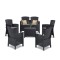Set de mobilier de grădină Lima III cu 6 locuri, grafit