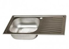 Chiuveta inox anticalcar pentru blat 43.5x76cm foto