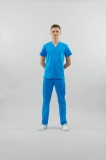 Bluză medicală Clio unisex XS 451 - Albastru safir