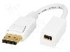 Cablu {{Tip cablu de conectare}}, DisplayPort mufa, mini DisplayPort soclu, {{Lungime cablu}}, {{Culoare izola&amp;#355;ie}}, LOGILINK - CV0040