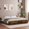 VidaXL Cadru de pat cu sertare stejar fumuriu 180x200cm lemn prelucrat
