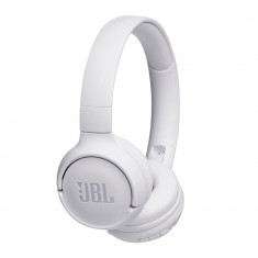 Casti audio On-ear JBL Tune 500BT, Wireless, Pure Bass Sound, Hands-free Call, 16H, Alb foto
