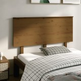 vidaXL Tăblie de pat, maro miere, 139x6x82,5 cm, lemn masiv de pin