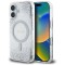 Husa originala Guess iPhone 16 Hardcase Resin Gradient Glitter MagSafe, argintiu, GUHMP16SRGRGES
