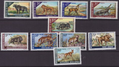 14-DAHOMEY-Animale-doua serii complete de 5 timbre din 1968 si 1969,MNH foto