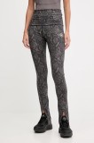 adidas by Stella McCartney leggins de antrenament culoarea gri, cu imprimeu, JW4575