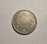 India 1 One Rupee 1917 Piesa Frumoasa de Colectie