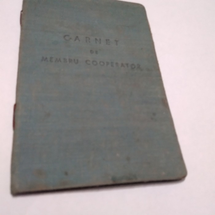 CARNET DE MEMBRU COOPERATOR 1960