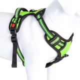 Ham pentru caini Besmall, reflectorizant, verde, marimea L
