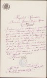 249S Certificat de cetățenie rom&acirc;nă semnat olograf primarul orașului Roman, 1896