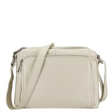 Cumpara ieftin Geanta crem din piele naturala Camelia 124