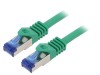 Patch cord S/FTP Cat 6a 0,5m Verde, Logilink