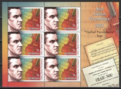 Romania 2023 Mi 8231 klb II MNH - Anul Ciprian Porumbescu foto