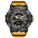 Ceas barbatesc Smael Militar Sport Analog Digital Quartz Portocaliu